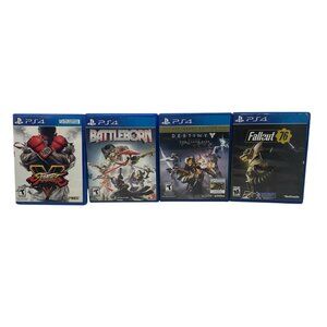 PS4 Sony Playstation 4 Game Lot Street Fighter V Battleborn Destiney Fallout 76